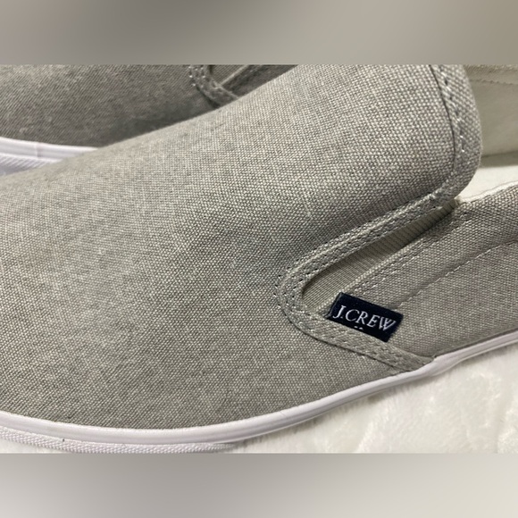 J.CREW Men’s Explorer Canvas Grey Slip On Shoe Size 11 - Picture 5 of 9